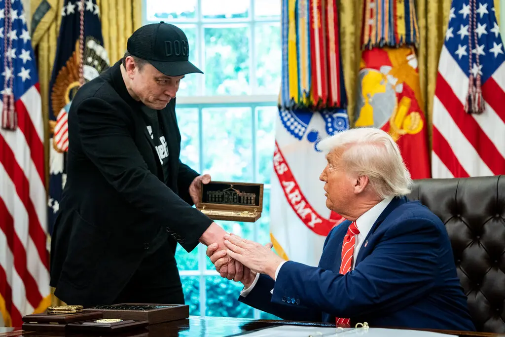 Elon Musk's departure from government role.