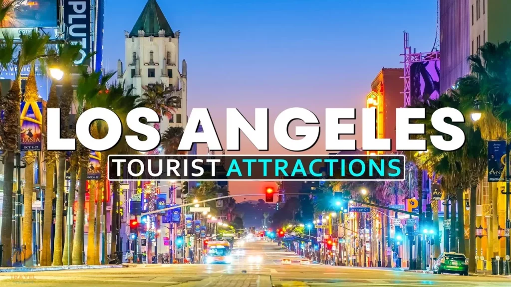Empty tourist zone in Los Angeles reflecting a 61% decline in 2025 travel activity