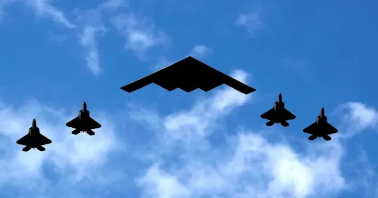 B-2 Stealth Bomber on the move.