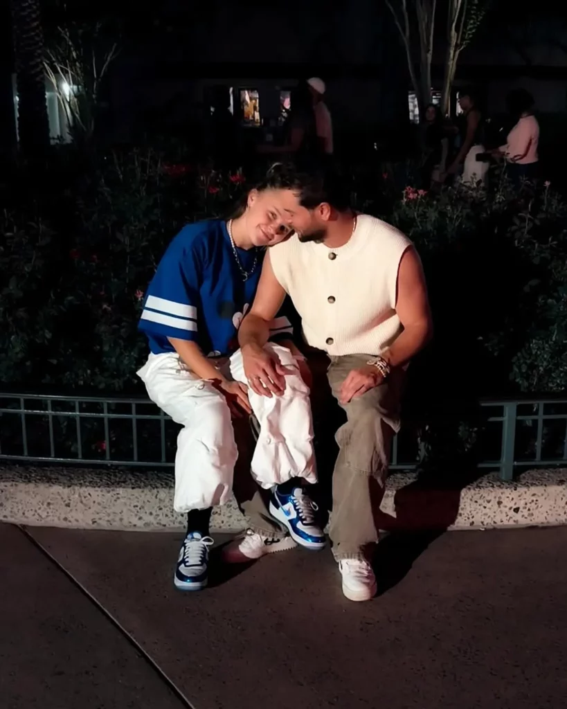 Chris Hughes and JoJo Siwa