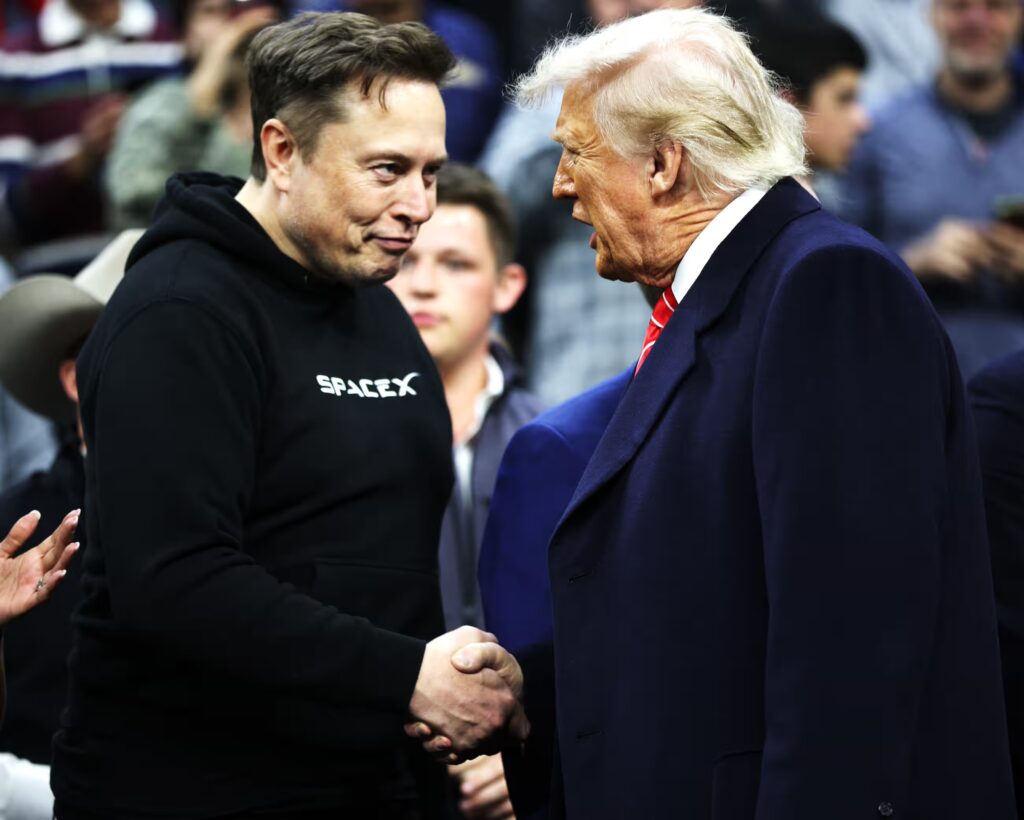 Donald Trump and Elon Musk.