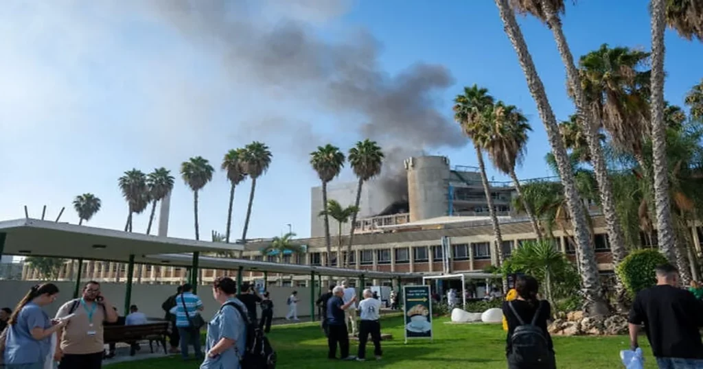 Soroka Medical Center under emergency assessment after missile hit.