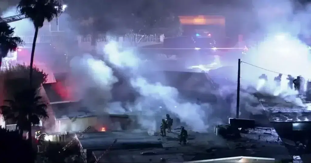 Explosion in Pacoima Los Angeles
