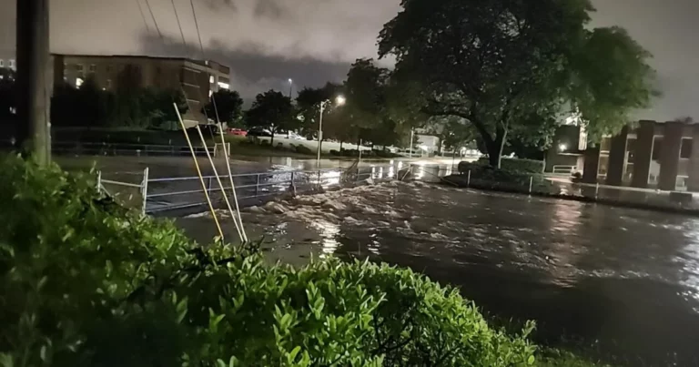 Heavy rain floods Milwaukee, Waukesha; power outages, event cancellations follow.